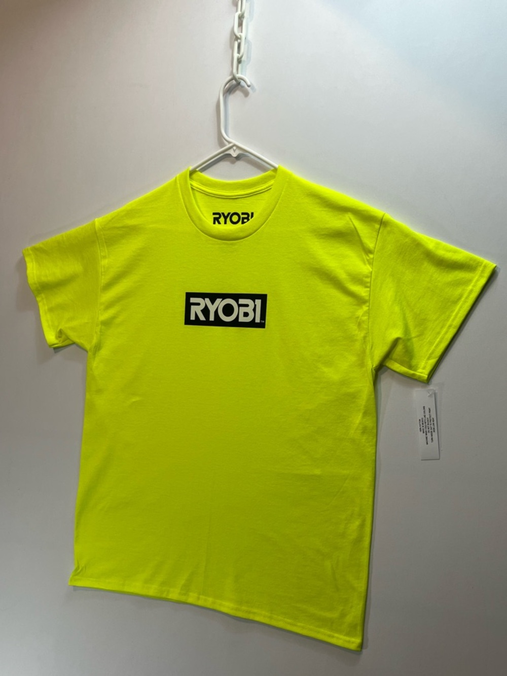 Ryobi Logo Neon T-Shirt (Brand New With Tag) 18V Battery Power Tools Tee